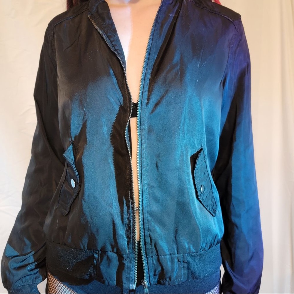 Perfect condition black windbreaker